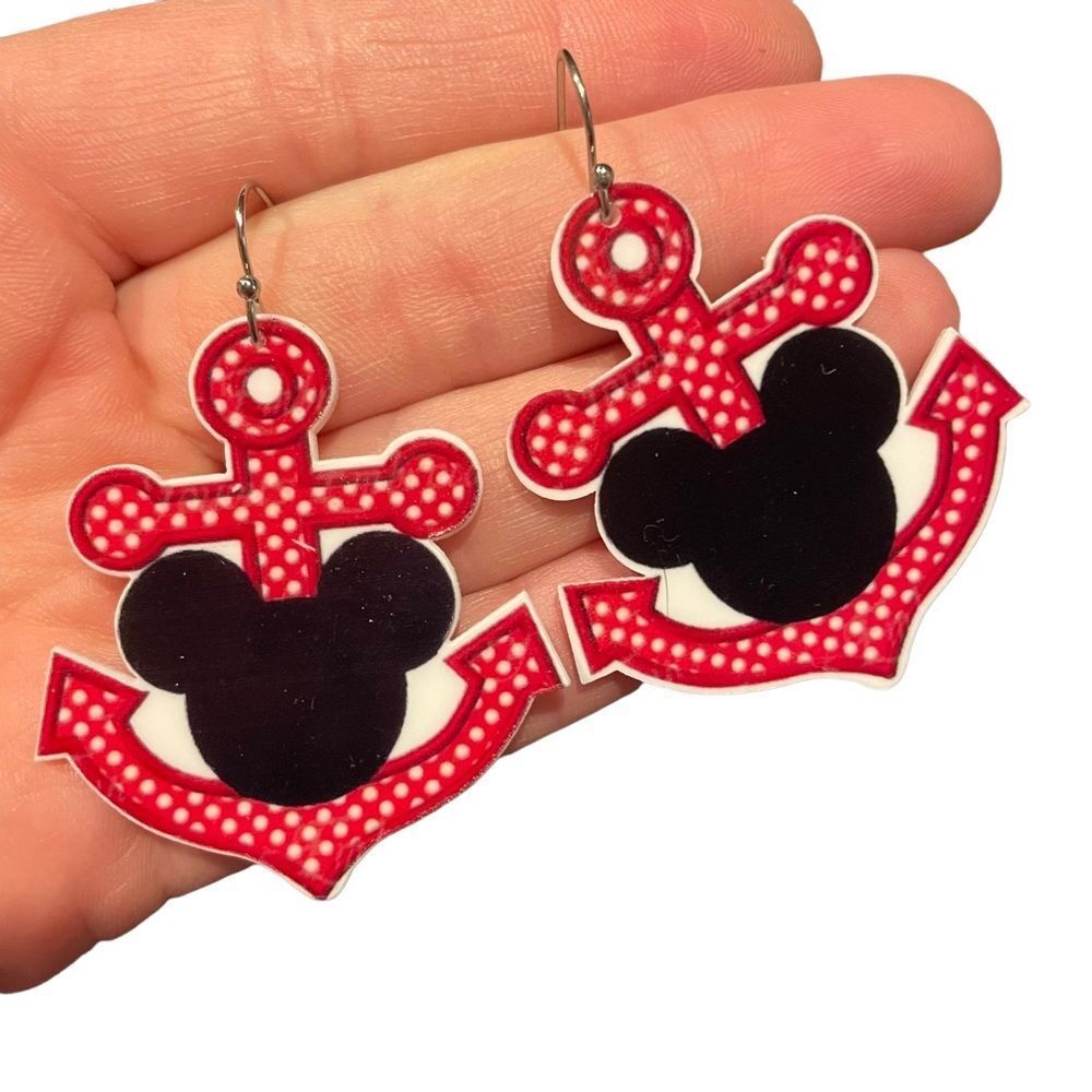 Mickey Anchor Cruise Earrings​